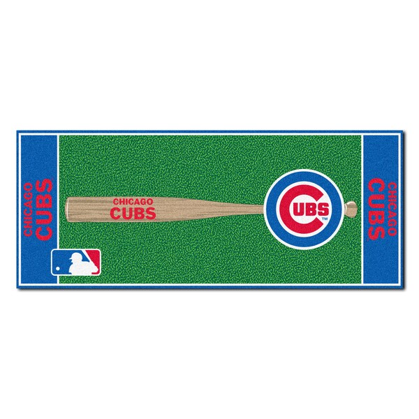 Chicago Cubs Green Nylon Baseball Runner (2'5 x 6')
