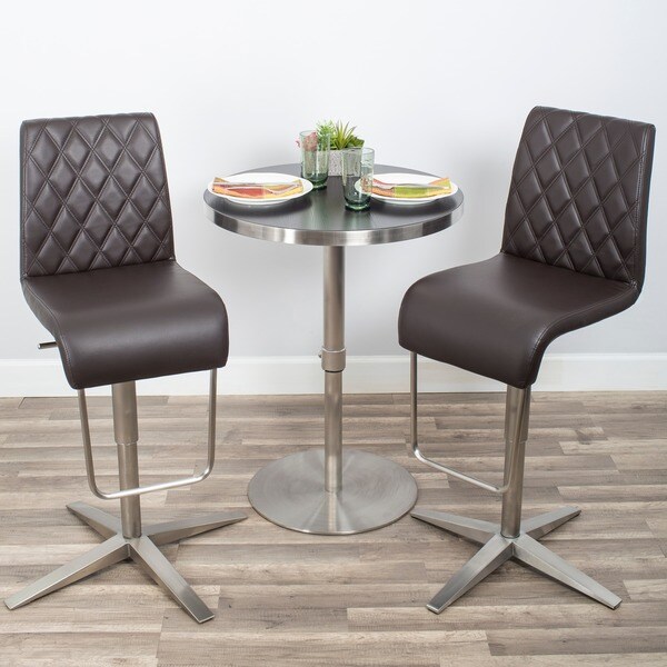 Lista Brushed Stainless Steel Flat Base Adjustable Height ... (600 x 600 Pixel)