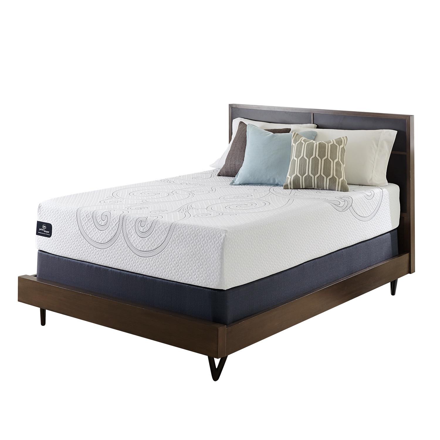 serta perfect sleeper elite cooling gel memory foam mattress topper