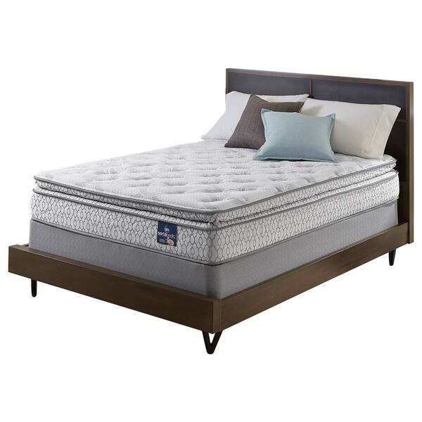 Shop Serta Extravagant Pillow Top Twin Size Mattress Set Free