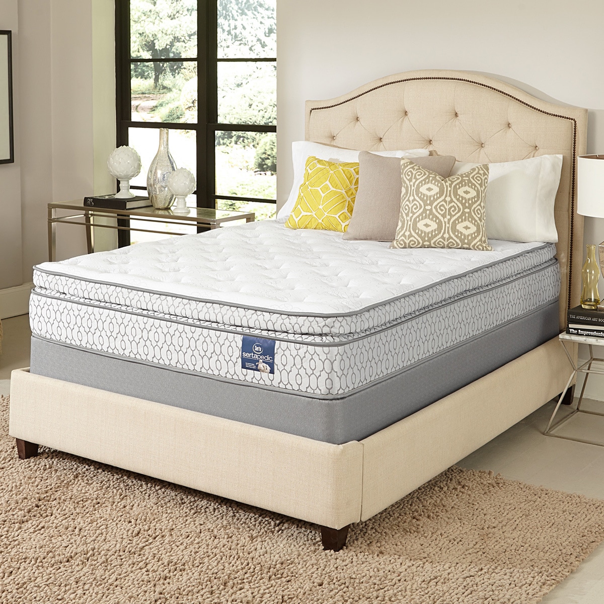 Shop Serta Amazement Pillow Top King Size Mattress Set Free