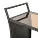 Bahama Outdoor Wicker Bar Cart with Tempered Glass Top by Christopher Knight Home - Thumbnail 12