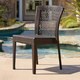 preview thumbnail 12 of 15, Bertha Outdoor 5-piece Wicker Dining Set by Christopher Knight Home