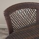preview thumbnail 5 of 15, Bertha Outdoor 5-piece Wicker Dining Set by Christopher Knight Home