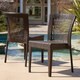 preview thumbnail 11 of 15, Bertha Outdoor 5-piece Wicker Dining Set by Christopher Knight Home