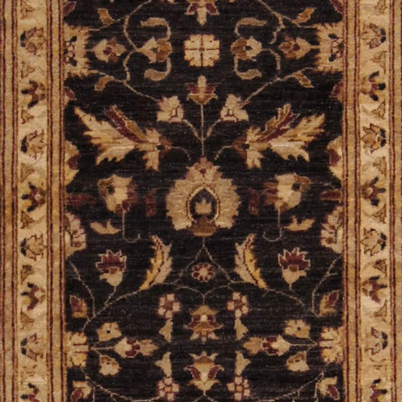 HERAT ORIENTAL Handmade One-of-a-Kind Vegetable Dye Oushak Wool Runner - 2'8 x 10'