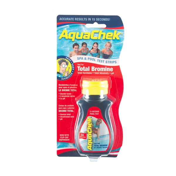 AquaChek Red Total Bromine Test Strips for Swimming Pools Bed Bath