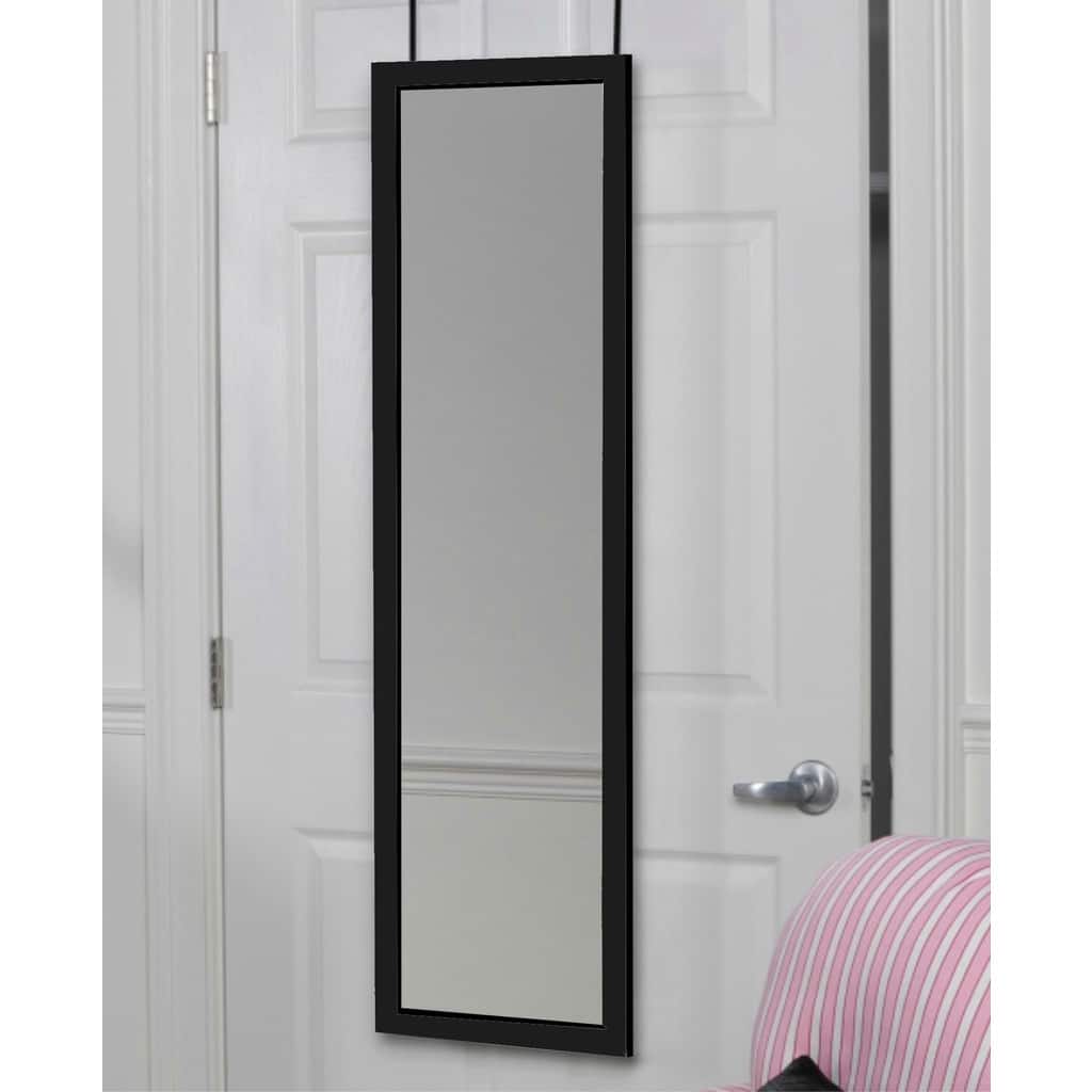 Over-the-door Full-length Dressing Mirror - 48"H x 14"W x 1.5"D
