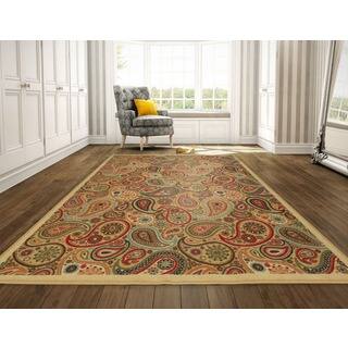 Paisley 8 X 10 Rugs Area For Less Ottomanson Contemporary Paisley Design Modern Beige Area Rug 8 X 10