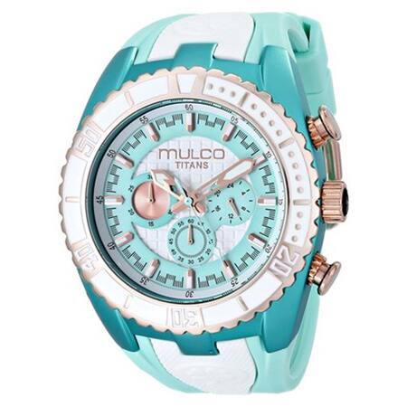 MULCO Unisex MW5-1836-433 Titan Wave Analog Display Japanese Quartz Blue Watch