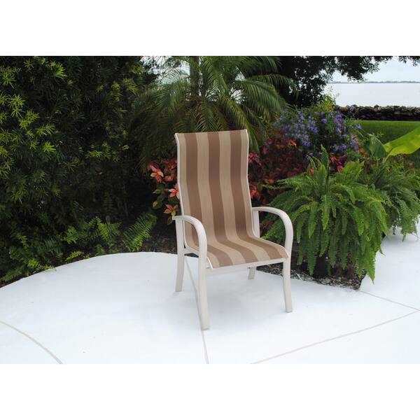 Shop My Patio My Way Bayshore 5 Piece Striped Sling Dining Set Overstock 10131671