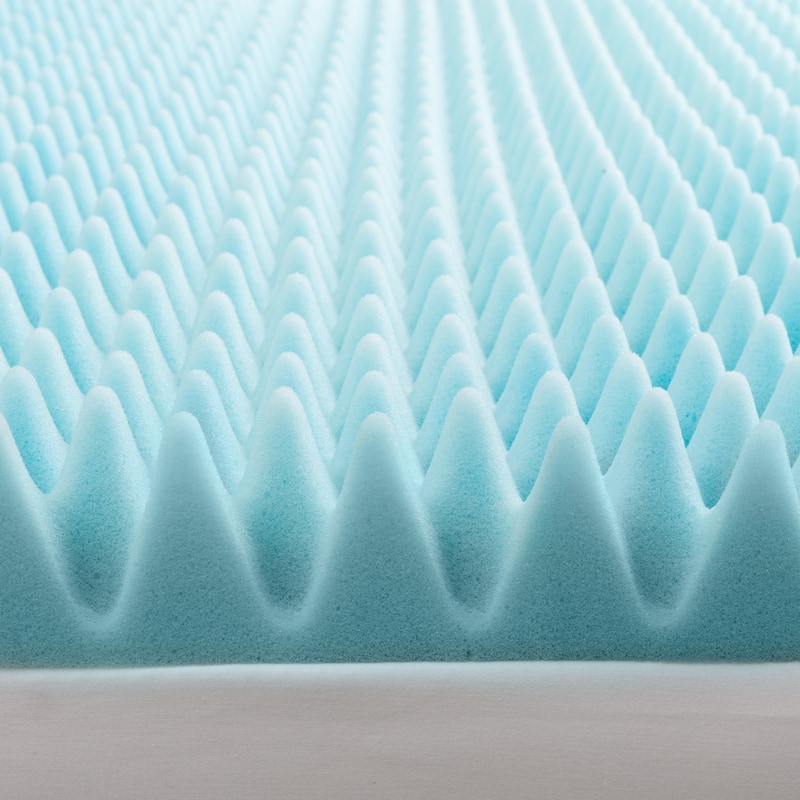 Slumber Solutions Dorm 3-inch Textured Gel Memory Foam Mattress Topper