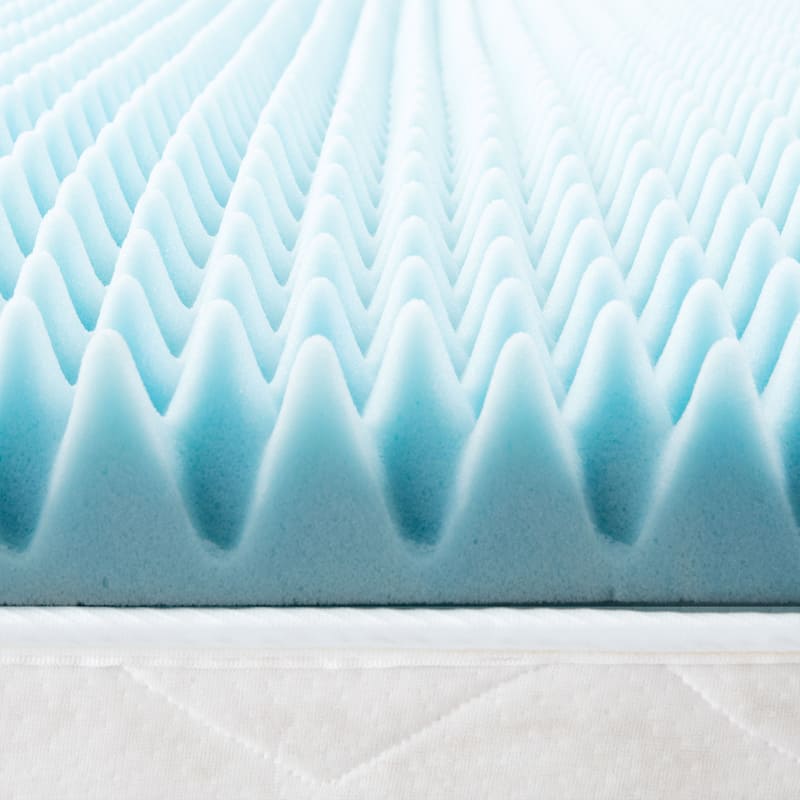 Slumber Solutions Dorm 3inch Textured Gel Memory Foam Mattress Topper