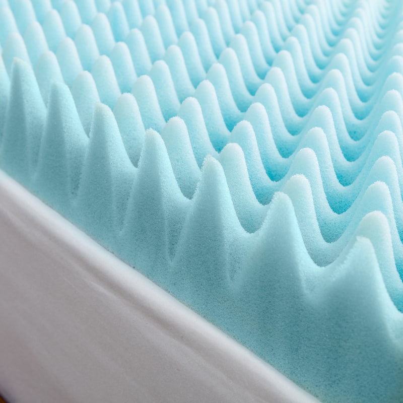 Slumber Solutions Dorm 3-inch Textured Gel Memory Foam Mattress Topper