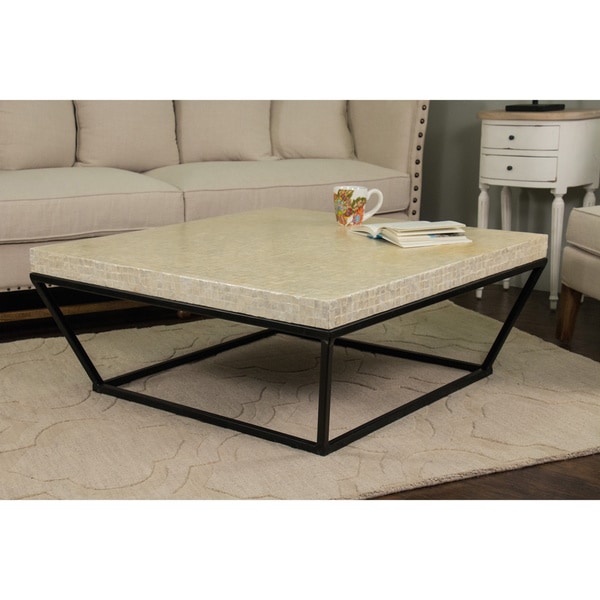 Montgomery White Round Coffee Table