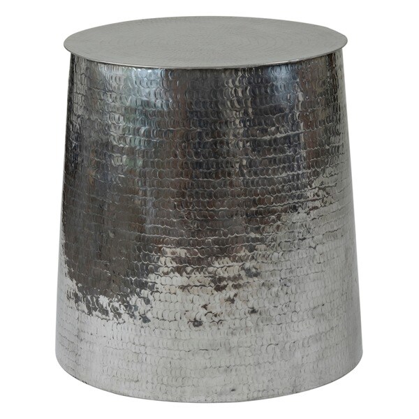 Chardon Silver Round Side Table Free Shipping Today Chardon Silver Round Side Table
