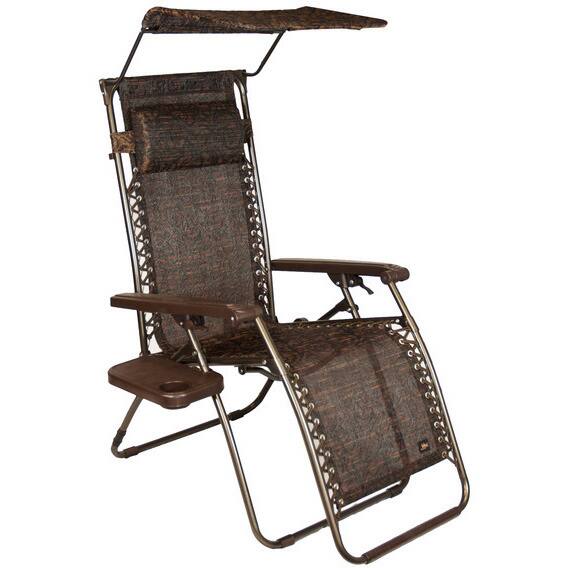 Gravity Lounge Chair with Sunshade and Side Table