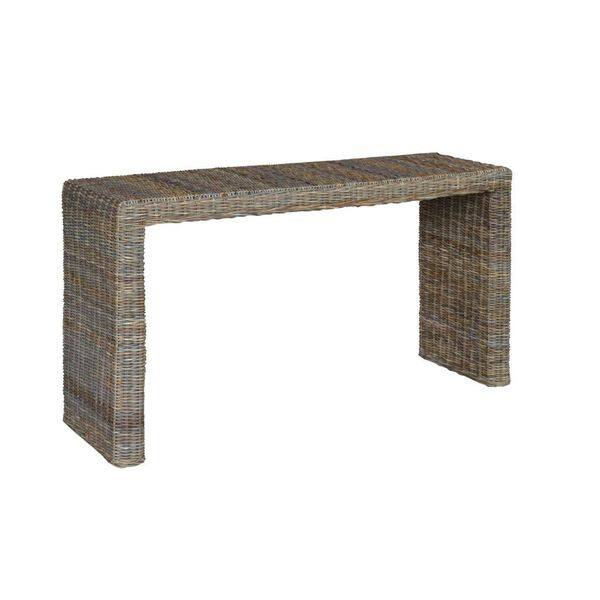 Altha Brown Rectangle Console Table by East at Main - Bed Bath & Beyond ...