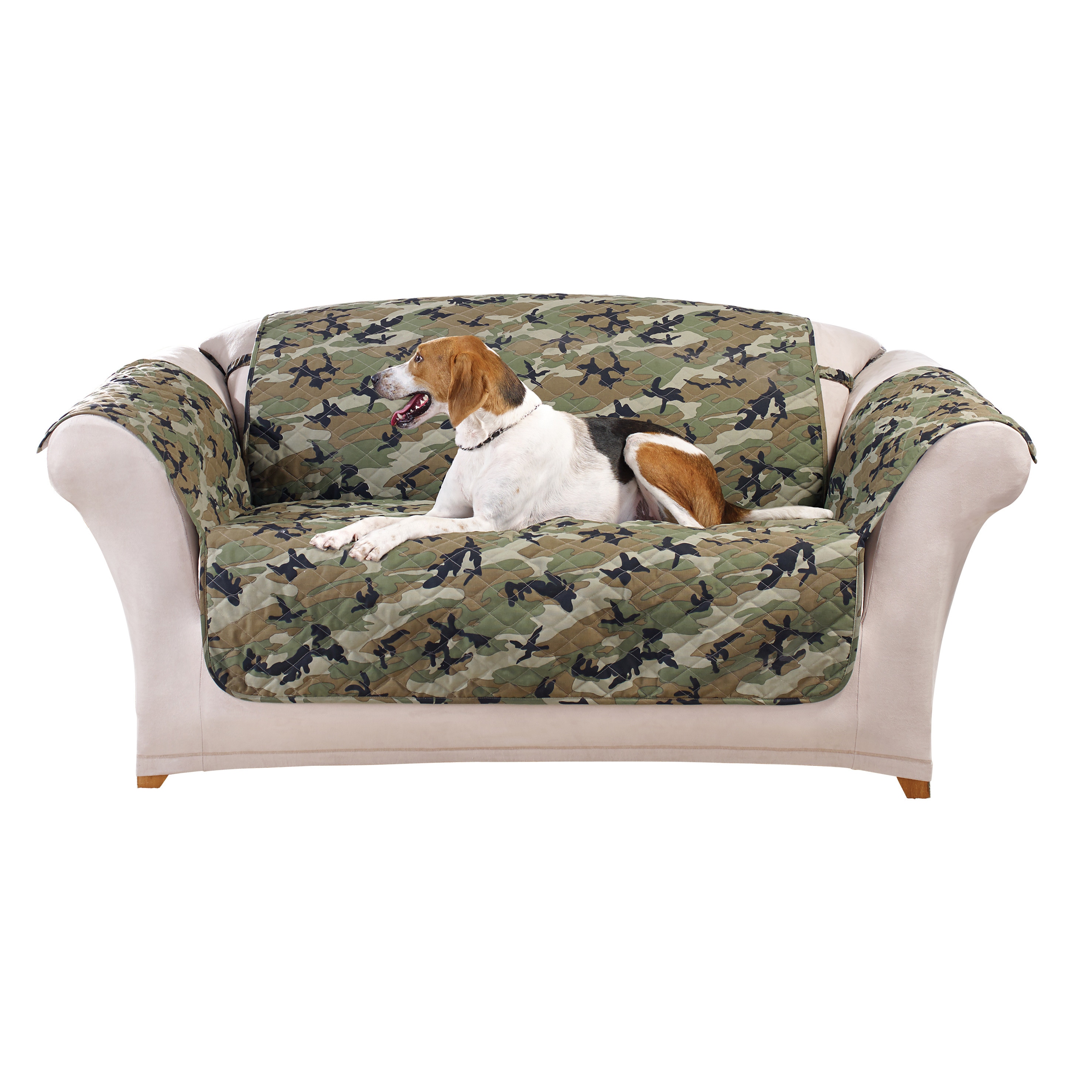 Sure Fit Camouflage Pet Loveseat Furniture Protector Cover Fit Camouflage Pet Loveseat Furniture