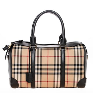 Burberry Medium Alchester in Horseferry Check Bowling Bag - Free ...