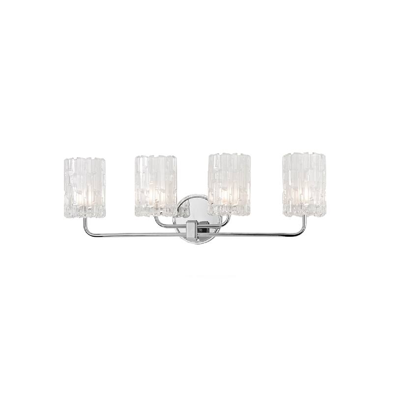Dexter 4-light Chrome Vanity with Clear Shade