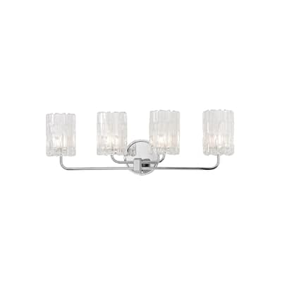 Dexter 4-light Chrome Vanity with Clear Shade