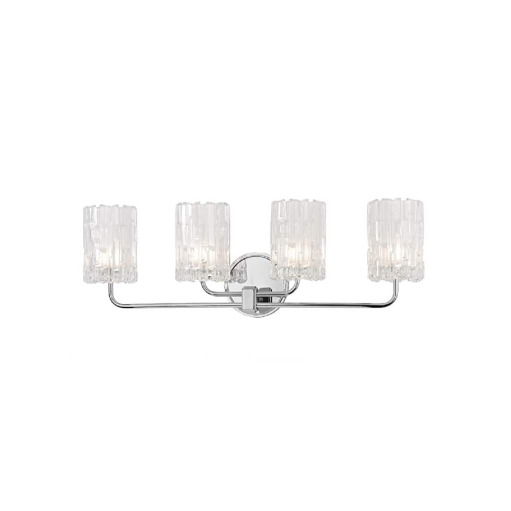 Dexter 4-light Chrome Vanity with Clear Shade