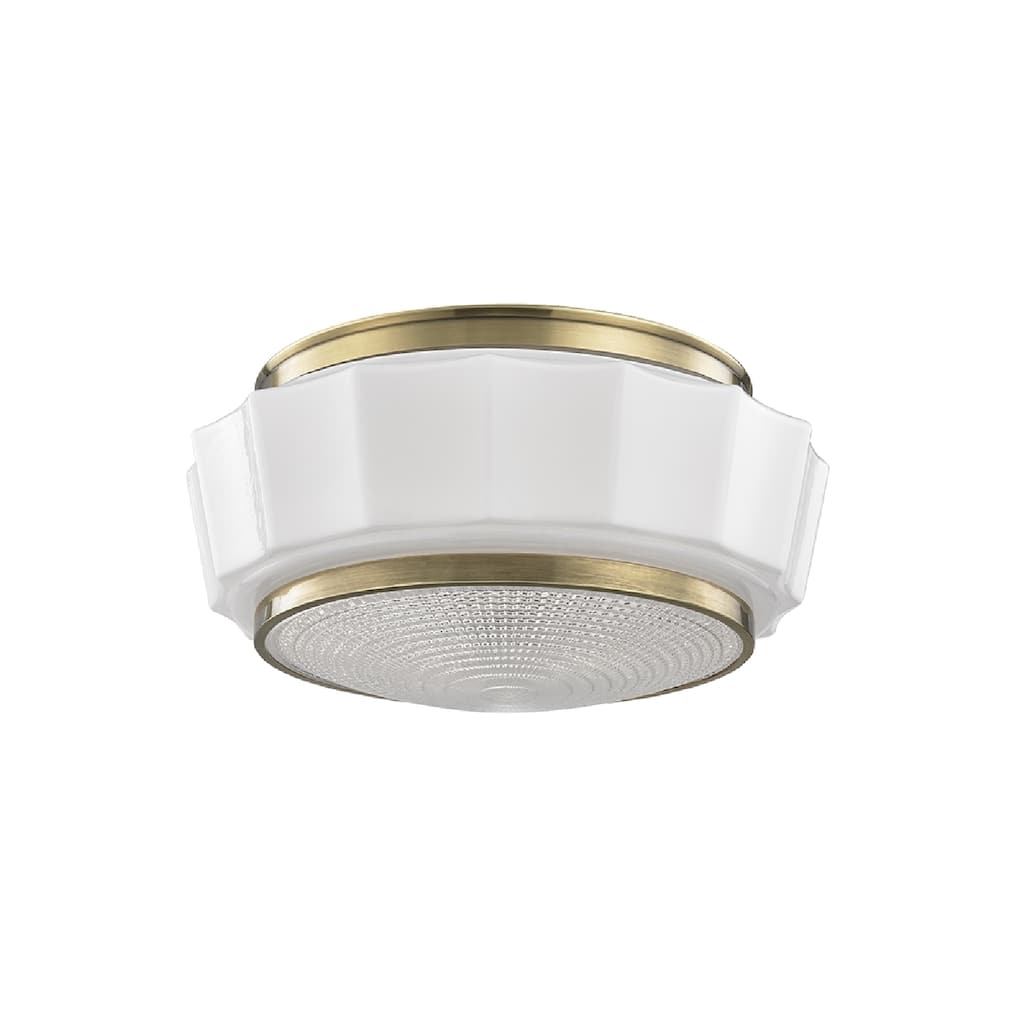 Hudson Valley Odessa 2-light Brass Flush Mount