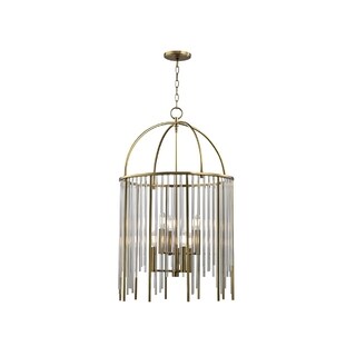 Hudson Valley Lewis 6-light Brass Pendant