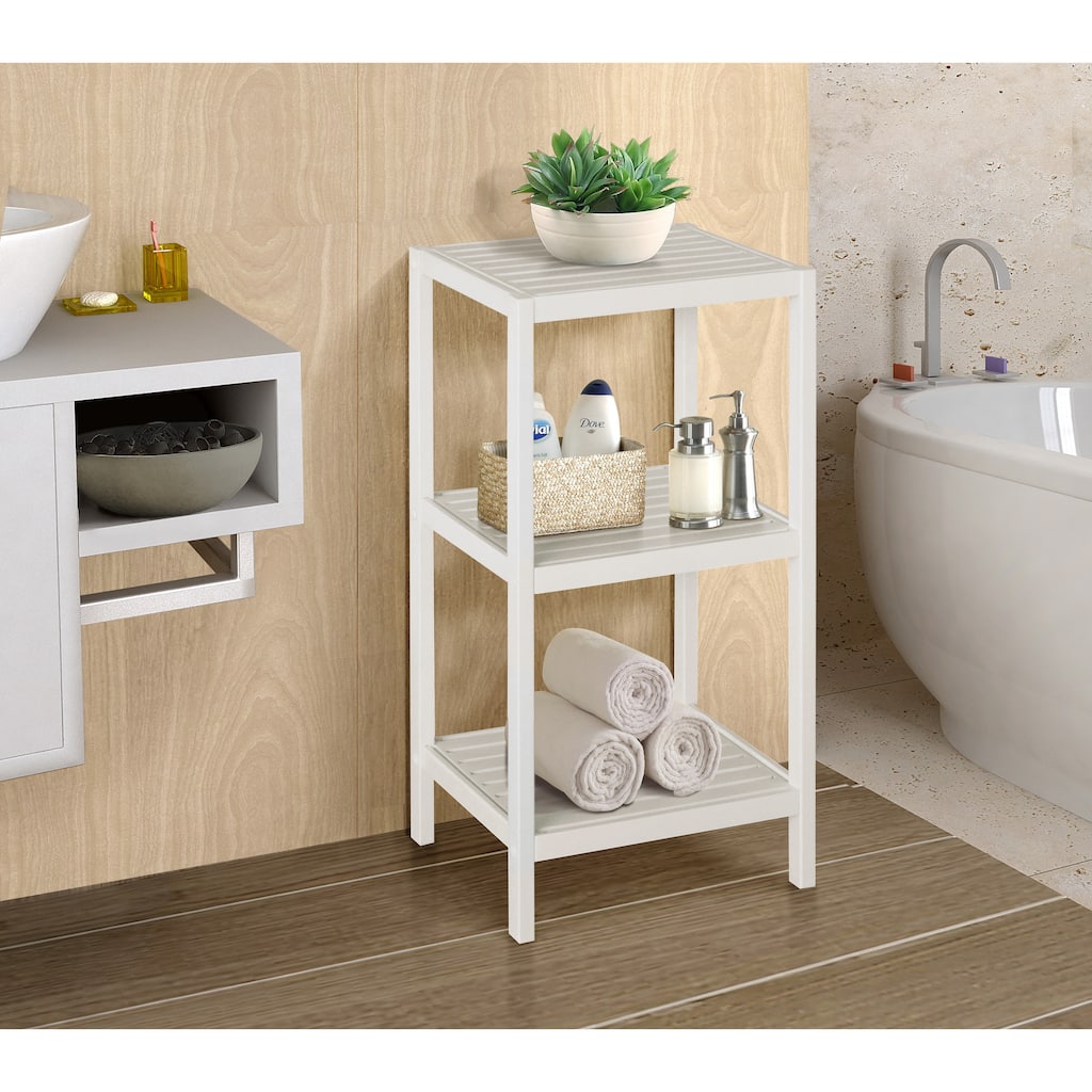 Bamboo Natural Spa 3-shelf Tower