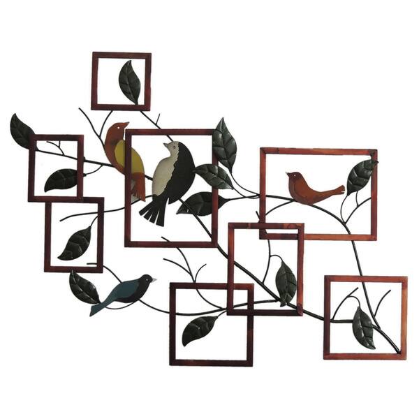 Gallerie Décor 'Birds on Branches' Metal Wall Art