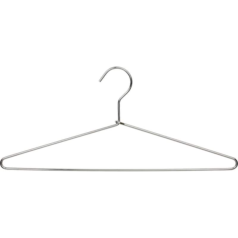 Polished Chrome Metal Top/Suit Hanger (Box of 50)