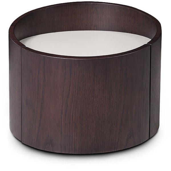 Modrest Geneva   Modern Brown Oak Nightstand