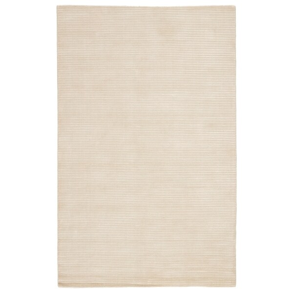 Phase Handmade Solid Cream Area Rug (9' X 12') - 8'10" x 11'9"
