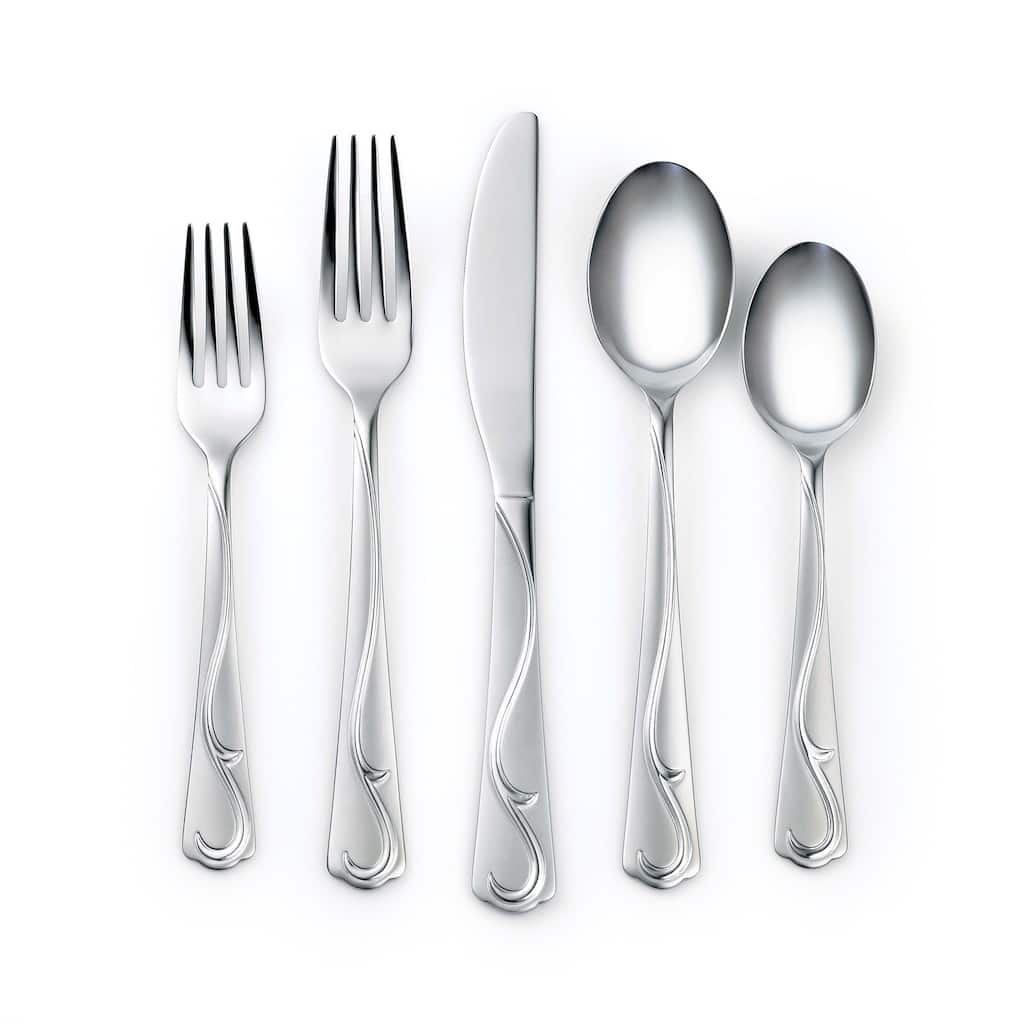 Corelle Coordinates Eloise Sand 60-Piece Flatware Set