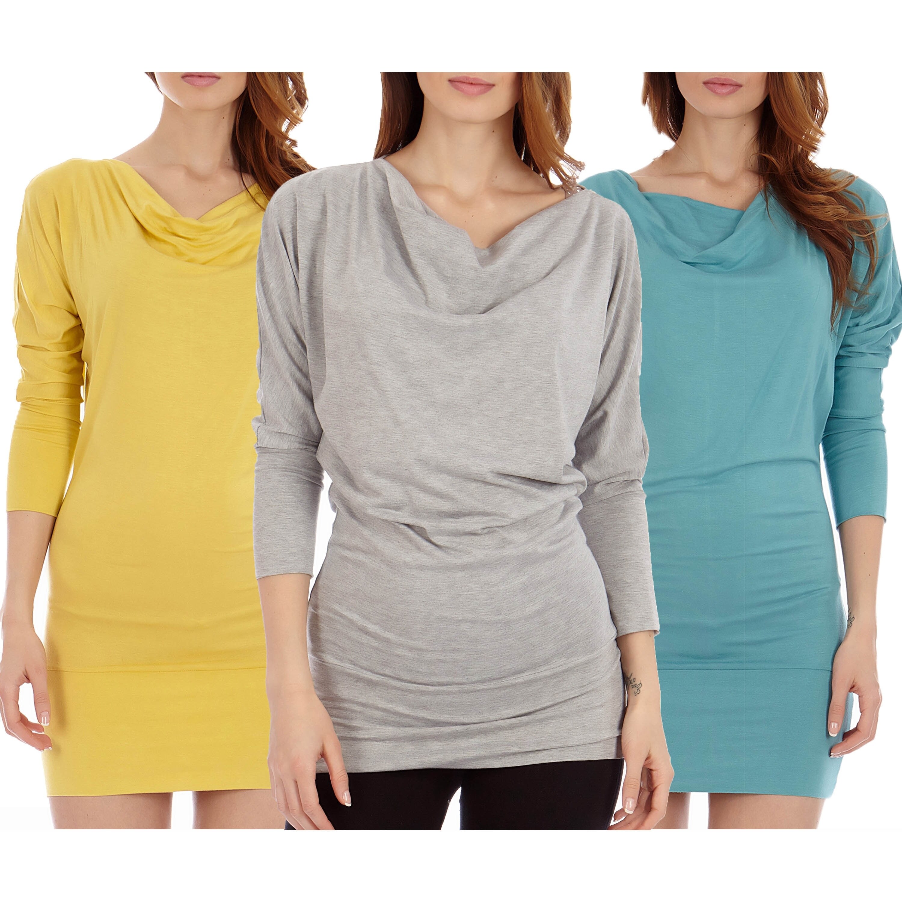 mustard yellow tunic dress