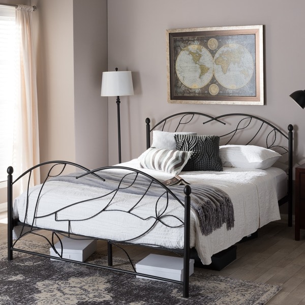 Vintage Industrial Metal Platform Bed by Baxton Studio