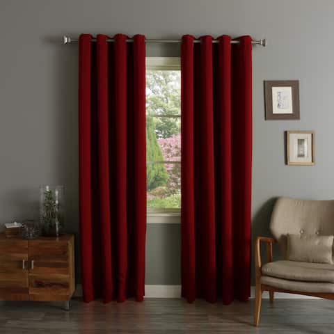 Aurora Home Thermal Insulated Blackout Curtain Panel Pair - 52"w x 90"l