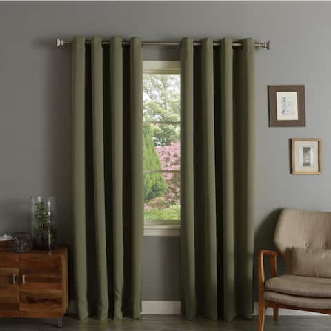 Aurora Home Thermal Insulated Blackout Curtain Panel Pair - 52"w x 90"l