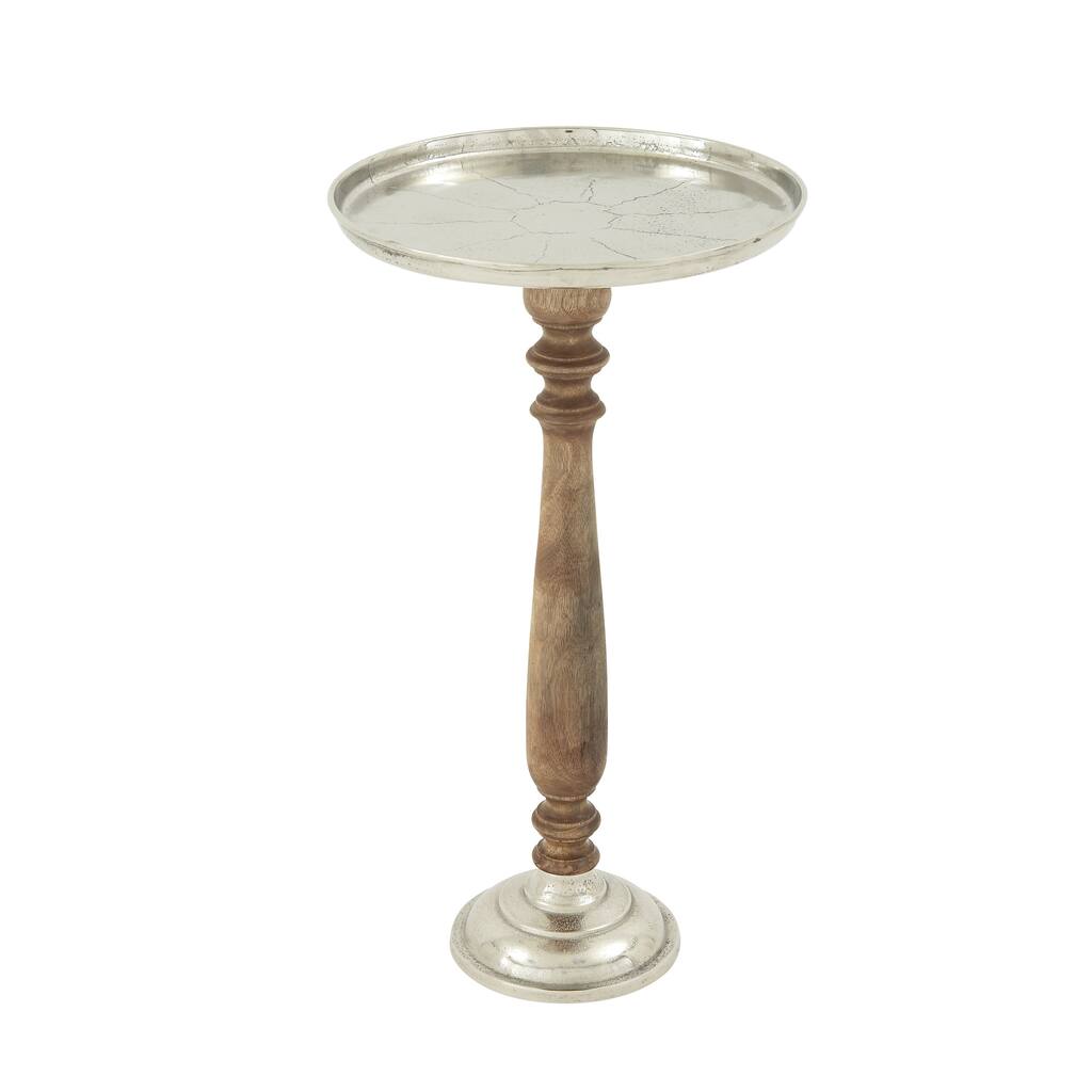 Elegant Aluminum Wood Tray Stand