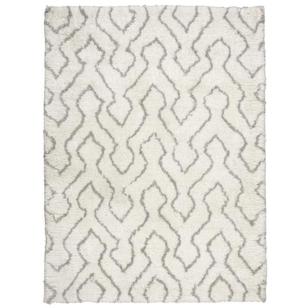 Rug Squared Camarillo Ivory/Sage Shag Rug (7'6 x 9'6) - 7'6" x 9'6"