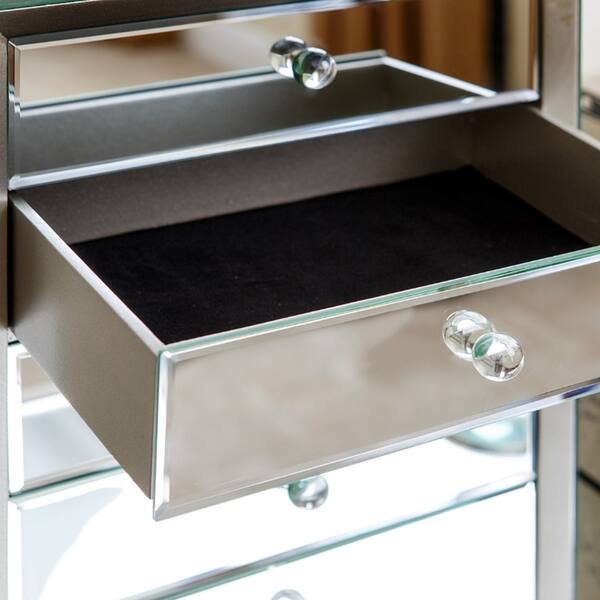 Shop Omni Mirrored 5 Drawer Jewelry Box By Abbyson On Sale