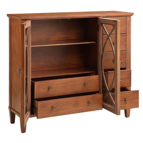 Casual Cherry Woodtone Bathroom Cabinets - Omega Cabinetry