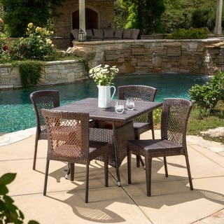 Watkins Outdoor 5-piece Wicker Dining Set by Christopher Knight Home