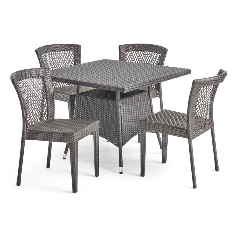 Watkins Outdoor 5-piece Wicker Dining Set by Christopher Knight Home