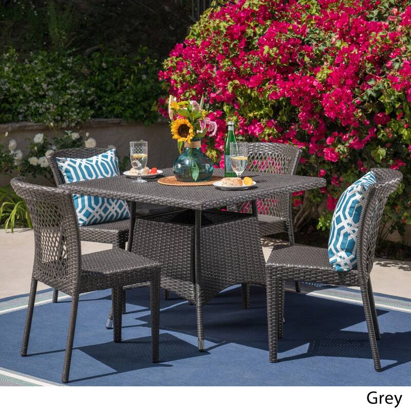 Watkins Outdoor 5-piece Wicker Dining Set by Christopher Knight Home