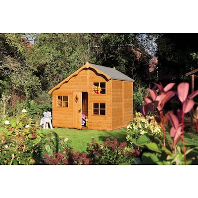 English Garden Swiss Chalet Wood Playhouse