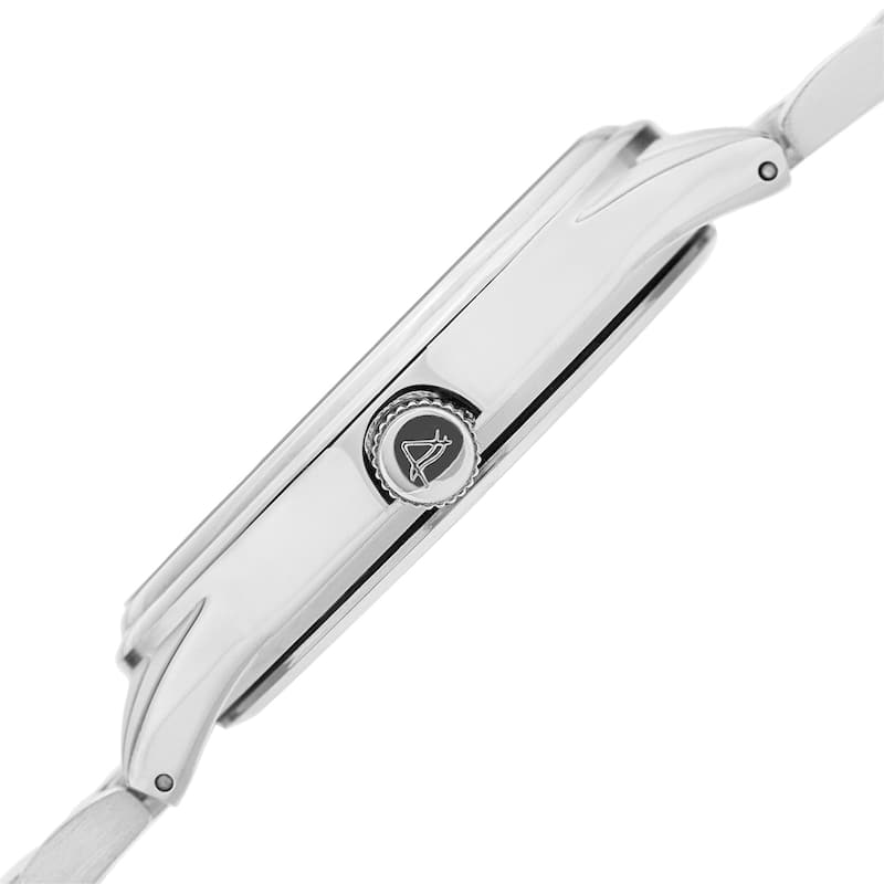 August Steiner Men's Quartz Multi-function Alloy Silver-Tone Bracelet Watch - silver