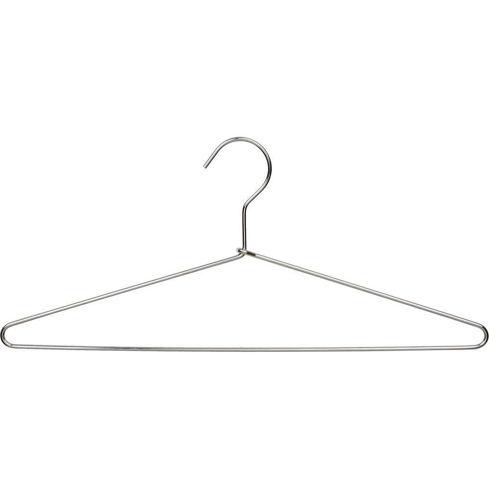 Polished Chrome Metal Top/Suit Hanger (Box of 100)