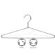 preview thumbnail 3 of 3, Polished Chrome Metal Top/Suit Hanger (Box of 100)
